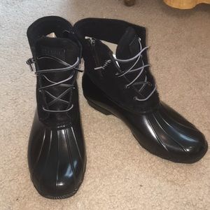 Brand new Black Sperry Duck Boots!